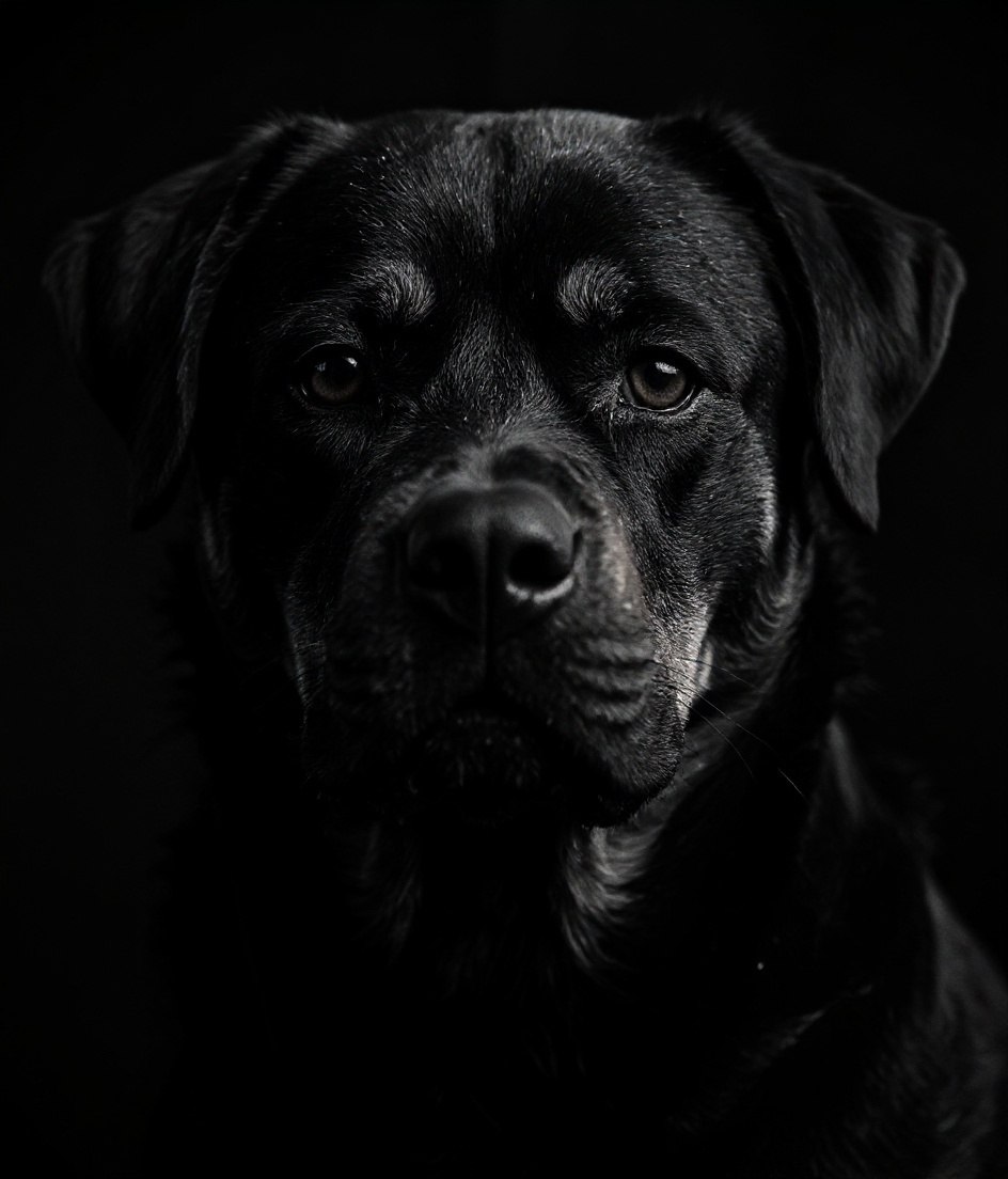 The Rottweiler - Fine-Art B&W pet portrait