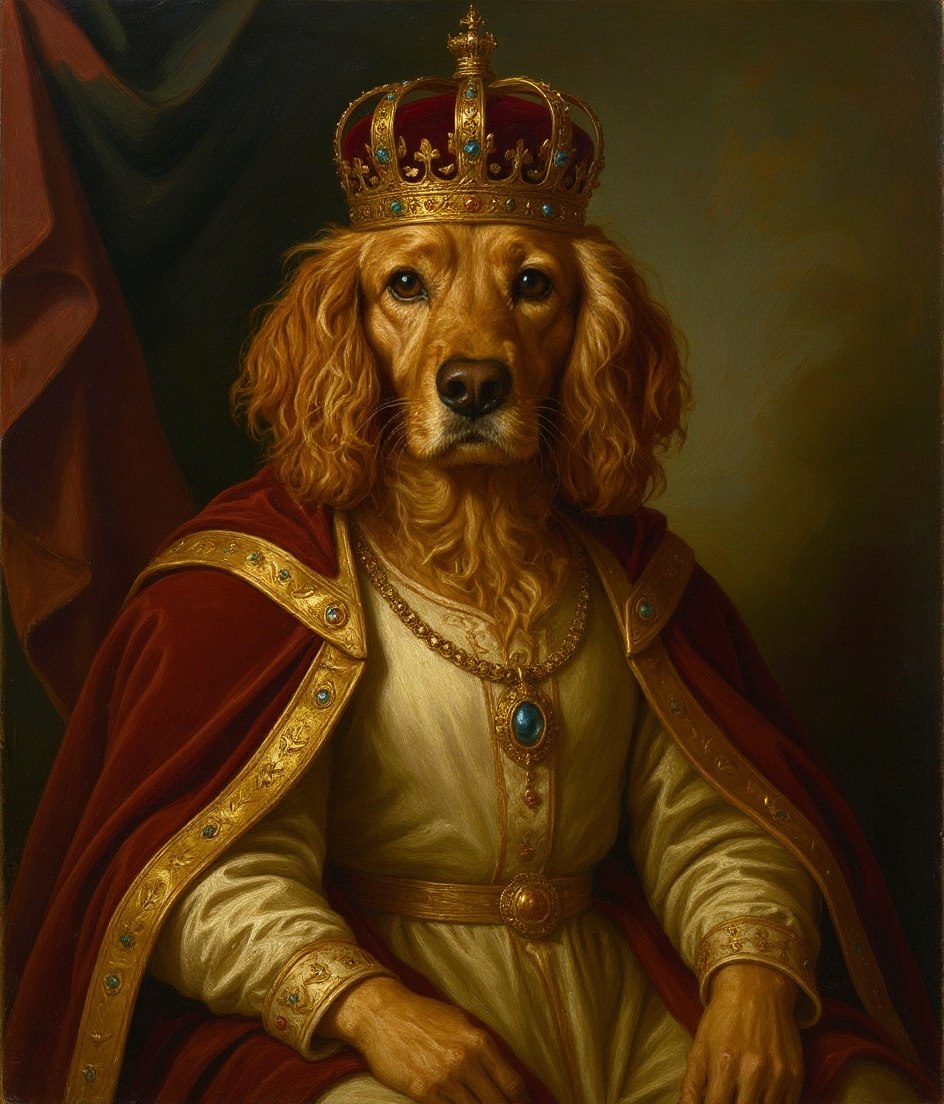 The Cocker - Royal Renaissance pet portrait